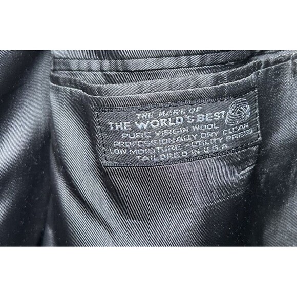 Christian Dior Monsieur Men’s Pin Stripe Sports Coat Blazer Dark Gray Size 43L - Picture 9 of 11